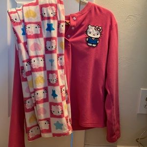 Pink Hello Kitty pj set <3